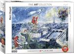 پازل یوروگرافیک ۱۰۰۰ قطعه view of paris – marc chagall