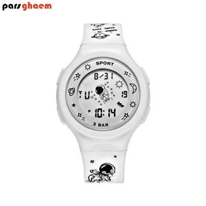 ساعت مچی بچگانه و دخترانه sport watch طرح کهکشانی سفید