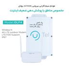 مودم ۴G LTE فضای خارجی یوتل مدل UTEL OLF4 جعبه مبین نت ۷۷۰۰ AP آنلاک دست دوم