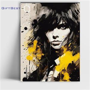 تابلو شاسی آرت سیاه و سفید