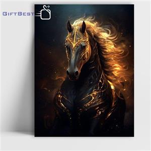 تابلو شاسی طرح اسب سیاه