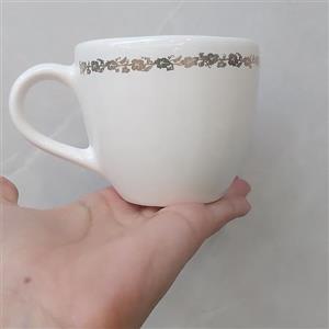 فنجان قهوه خوری سرامیکی لاستر طلا خورده