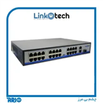 سوئیچ شبکه لینکوتک مدل LT-GSW1602-SFP-300 توان 300 وات