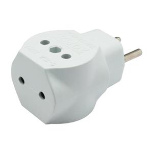 سه راهی برق اطلس مدل تپل بسته 4 عددی به همراه جا کلیدی برج ایفل