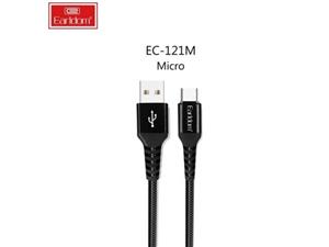 کابل شارژ و انتقال داده یو اس بی به میکرو یو اس بی 2.4 آمپر 1 متری ارلدام EARLDOM EC-121 USB TO Micro USB Cable 1m