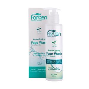ژل شستشوی صورت حاوی چای سبز فاربن مناسب پوست چرب 200 میلی لیتر
