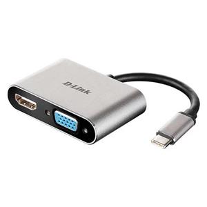 مبدل USB-C به VGA/HDMI مدل DUB-V210 برند D-Link