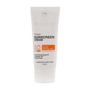 کرم ضد آفتاب  SPF50 بیزانس مناسب پوست خشک و حساس 40 میلی لیتر