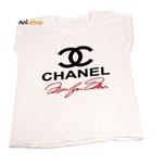 تیشرت حلقه ای زنانه طرح CHANEl 