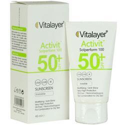 کرم ضد آفتاب پوست چرب SPF50 ویتالیر