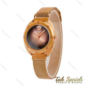 ساعت ورساچه زنانه حصیری رزگلد Versace-5337-L
