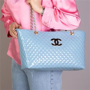 کیف زنانه گلدوزی CHANEL زنجیر بافتی 