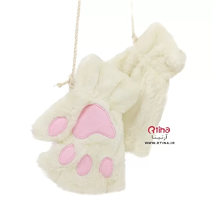 دستکش پنجه گربه بنفش فریسایز دخترانه