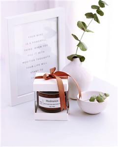 گیفت شمع شیشه ای روستیک