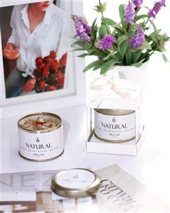 گیفت شمع قوطی طلایی