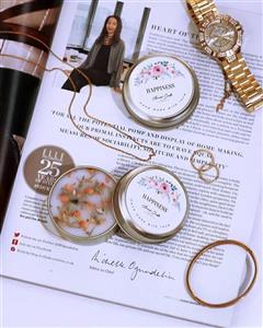 گیفت شمع معطر طلایی