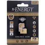 فلش برند x-energy مدل golden gem 64g usb3
