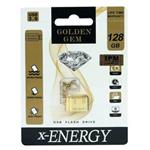 فلش برند x-energy مدل  golden gem 128g usb3