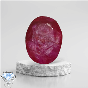 نگین یاقوت سرخ هندی طبیعی 10قیراط