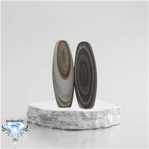 جفت لول عقیق داودی پاتین دار معدنی و بینظیر