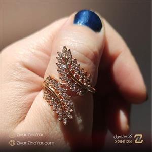 انگشتر طرح گندم ضربدری ژوپینگ – کد XGH1128