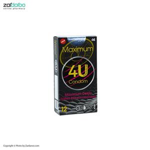 کاندوم 12 تایی تاخیری مدل Maximum فوریو 4U