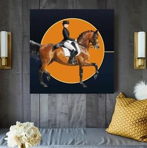تابلو مینیمال هپی لند طرح اسب هرمس کدH19998