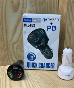 شارژر فندکی 55 وات پی دی مدل FAST CHARGER 55W