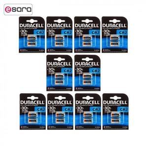 باتری لیتیومی CR2 دوراسل مدل High Power بسته 20 عددی Duracell Lithium Battery Pack Of 