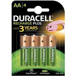 Duracell Recharge Rechargeable AA Battery Pack Of 4