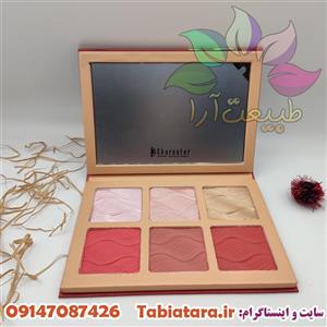 پالت رژگونه هایلایتر کارکتر شماره 001 