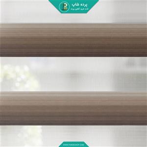 پرده زبرا طرح پلیسه ای رنگ های گرم