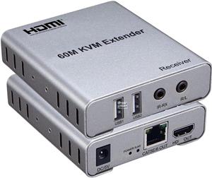 اکستندر HDMI KVM ونتولینک 60 متری با خروجی صدا