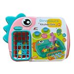 سینک ظرفشویی اسباب بازی به همراه پمپ آب مدل Kids Electric Dinosaur Dishwasher Play Double Fishing Mode