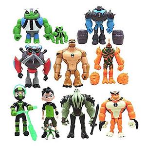 اکشن فیگور 9 عددی بیگانگان بن تن مدل Ben 10 Alien Collection Wave 9 Figure Case