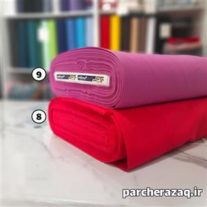 پارچه تترون ساده طیف سرخابی عرض 90 سانتی متر