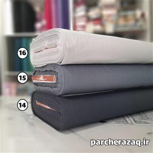 پارچه تترون ساده طیف طوسی عرض 90 سانتی متر
