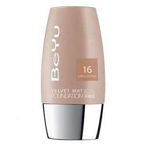 کرم پودر مخملی مات مدل 16 حجم 30 میلی لیتر بی یو  BeYu Velvet Mat Foundation 16 30ml