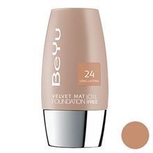 کرم پودر مخملی مات بی یو مدل 24 حجم 30 میلی لیتر BeYu Velvet Mat Foundation 24 30ml