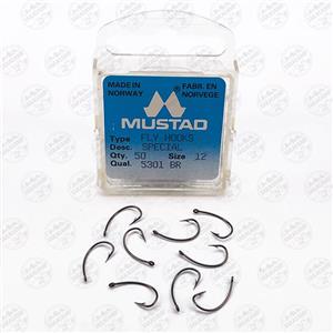 قلاب موستاد برنزی سایز ۱۲ بسته ۵۰ عددی MUSTAD 5301 BR