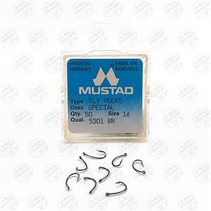 قلاب موستاد برنزی سایز ۱۶ بسته ۵۰ عددی MUSTAD 5301 BR