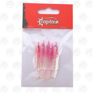 طعمه ماهیگیری Captain کاپیتان لور ماهی ژله ای ۵ سانتی متر ۵ عددی