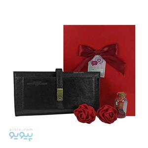 پک کادو ولنتاین کیف پول چرم مردانه زبانه مگنتی