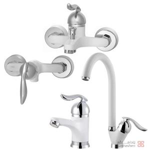 شیرآلات پادرا مدل گاما  سفید کروم