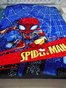 پتو کلودی یک نفره طرح مرد عنکبوتی سایز 160 در 220 مارک Inlove وارداتی spider man 