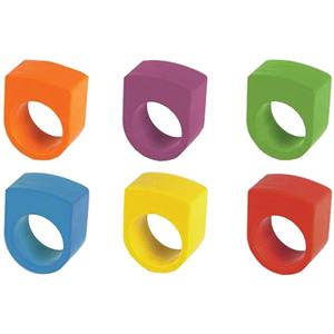 مداد شمعی کیکرلند مدل Round Rings بسته 6 عددی kikkerland Round Crayon Rings Set Of 6