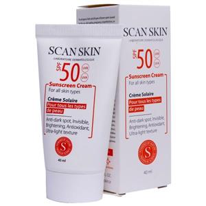 کرم ضد آفتاب ضد لک فاقد رنگ اسکن اسکین