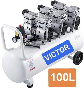 کمپرسور باد ۱۰۰ لیتری ۳ موتوره سایلنت VICTOR
