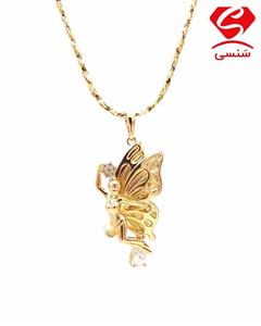 گردنبند ژوپینگ طلایی مدل شاپرک