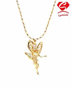 گردنبند ژوپینگ طلایی طرح فرشته\\